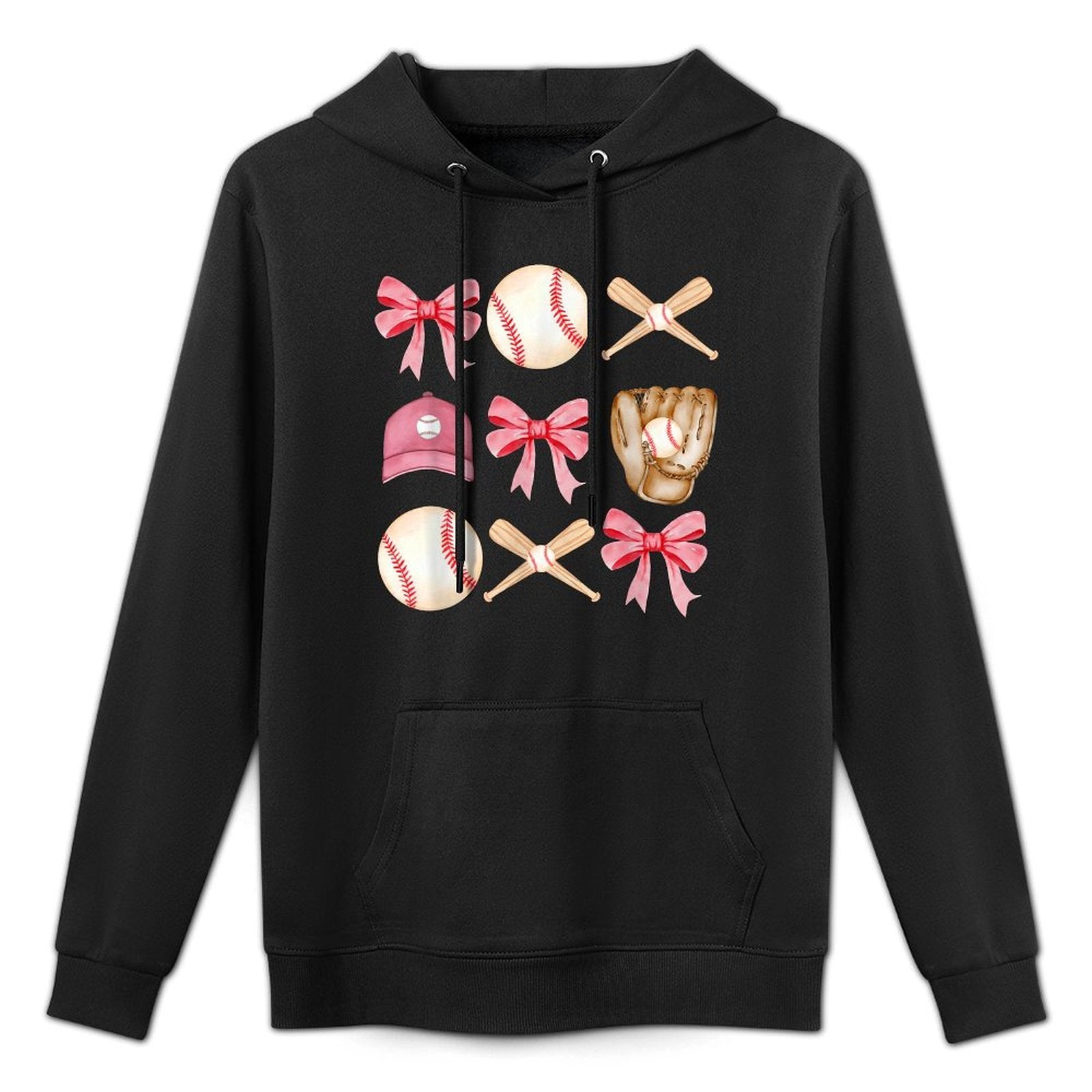 Baseball Mom Coquette Mothers Day Women Girls Baseball Mama Machine Washable Hoodie