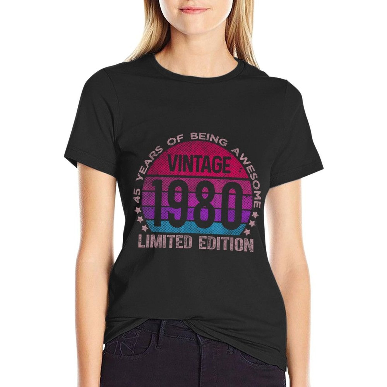 45 Year Old Gifts Limited Edition 45th Birthday Women  Trendy Pattern T-Shirt