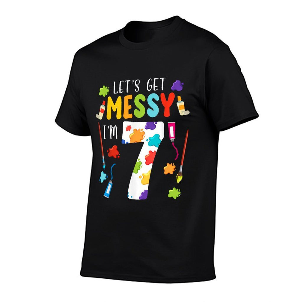 Art Painting 7th Birthday Artist 7 Years Old Party Theme  Stretchy T-Shirt