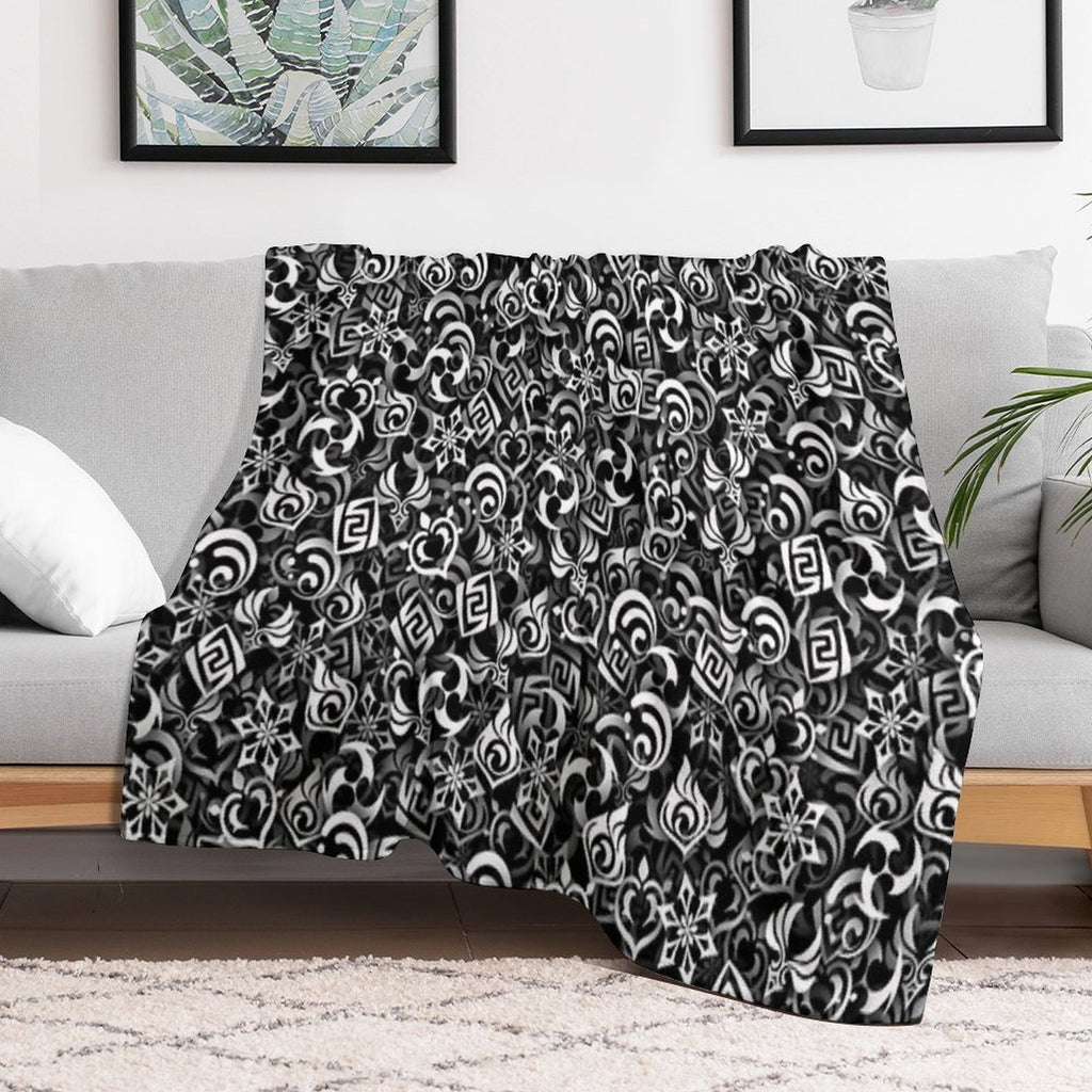 Genshin Impact Elements Versatility Throw Blanket