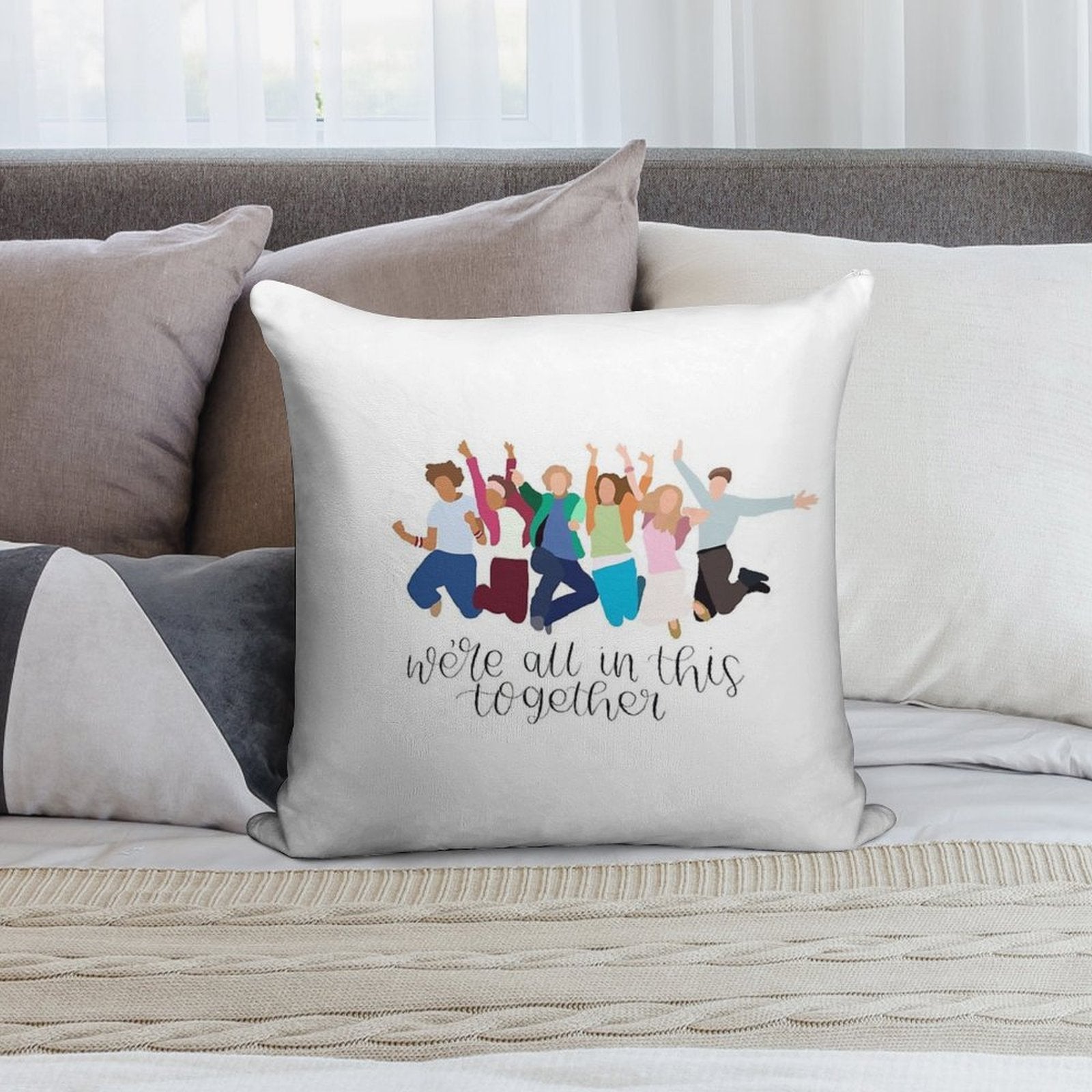We’re All In This Together High School Musical Soft Multiple Sizes Throw Pillow