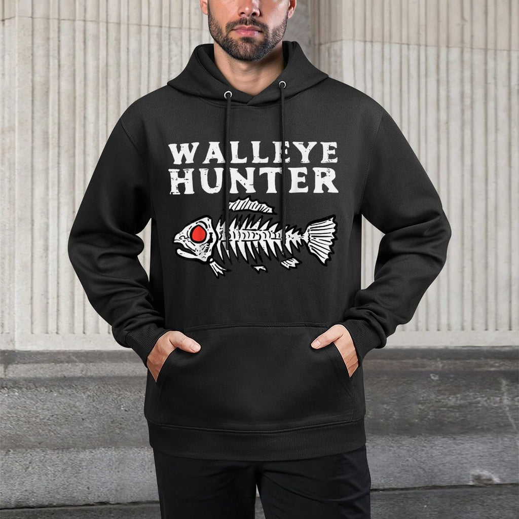 Walleye Hunter Fishing Fish Lover Fisherman Men Women Kids Shape Retention Hoodie