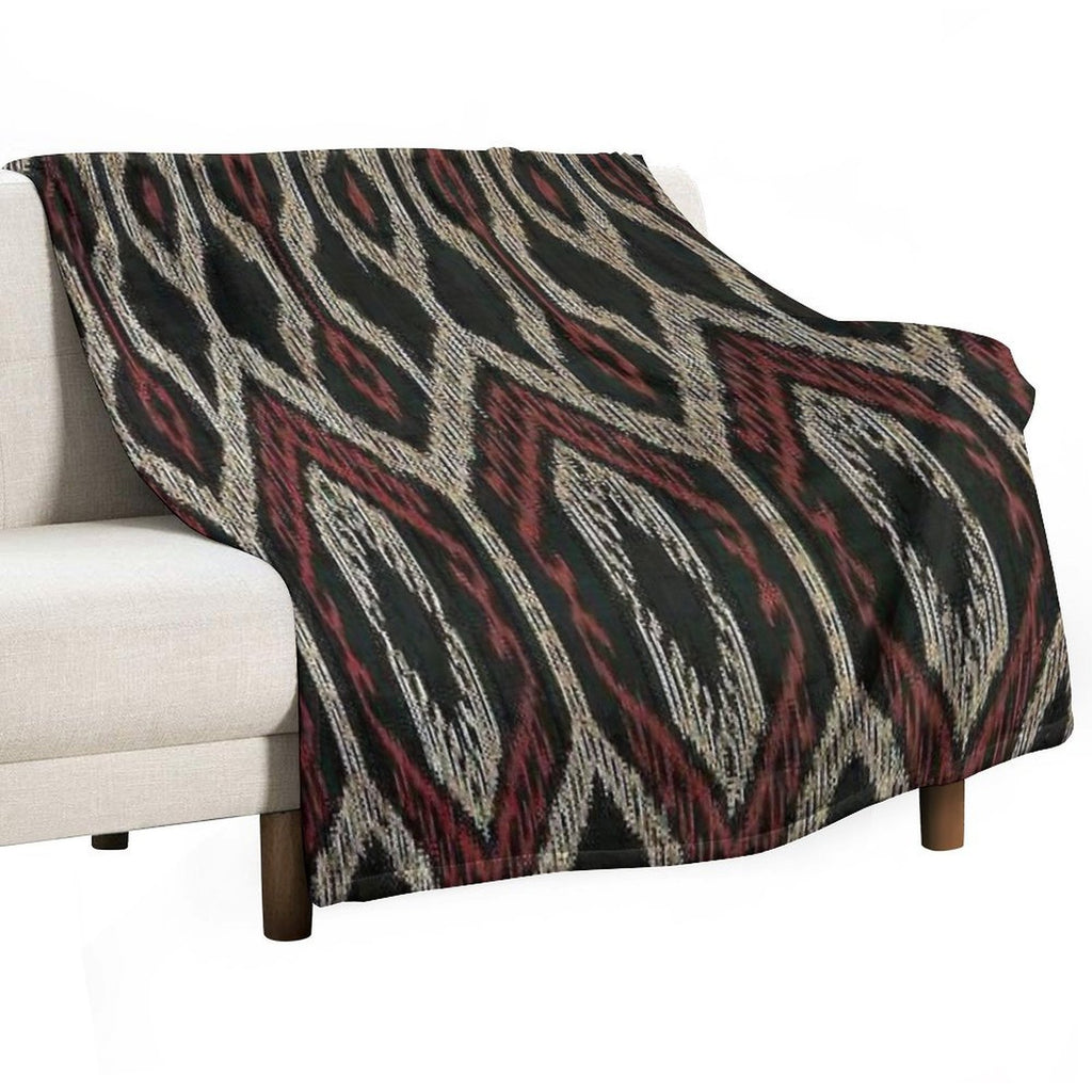 Ethnic Design Machine-washable Throw Blanket