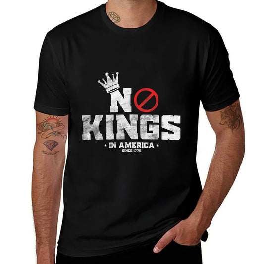 Vintage Patriotic No Kings In America Since 1776 Men Women  Eco-friendly Material T-Shirt