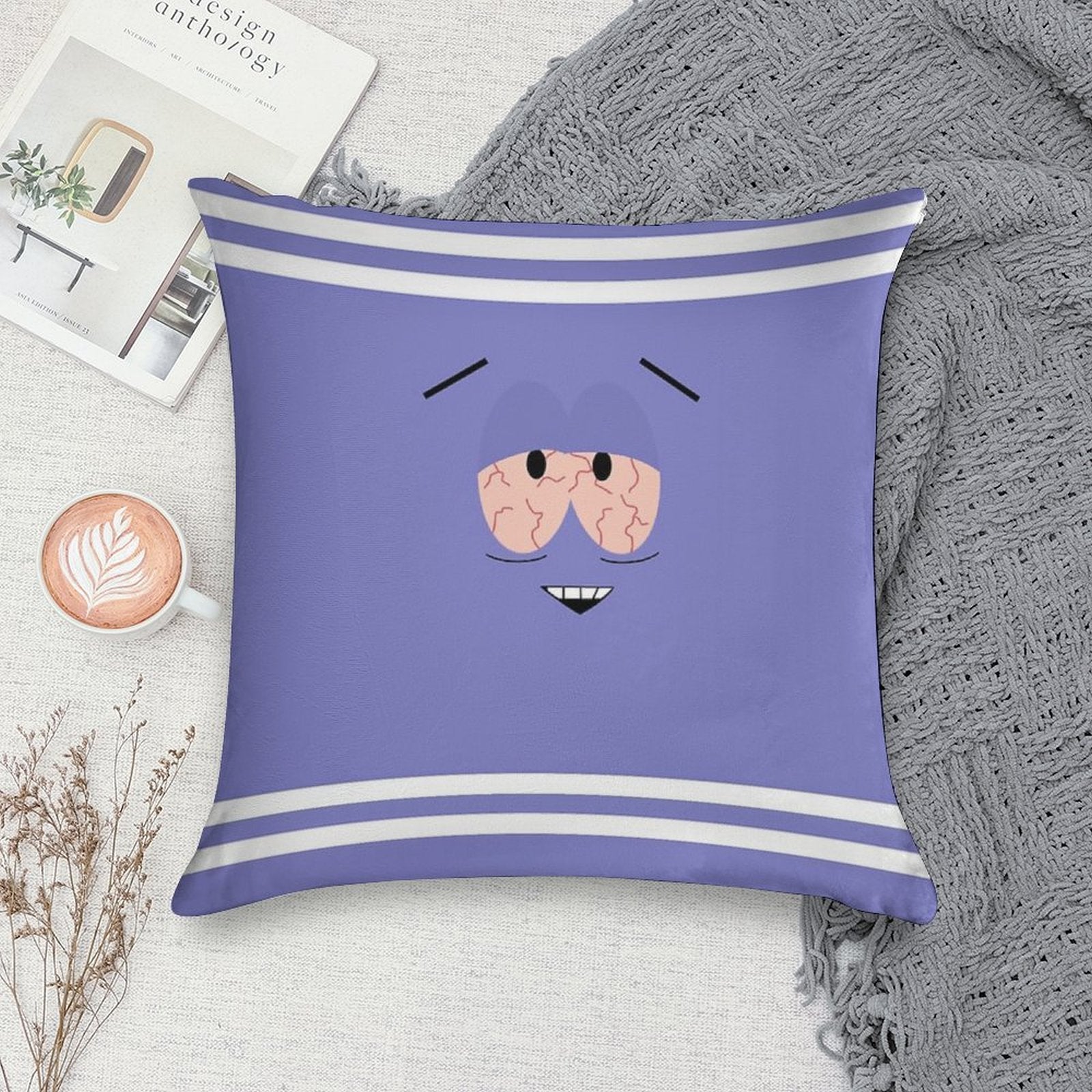 TOWELIE Soft Washable Throw Pillow