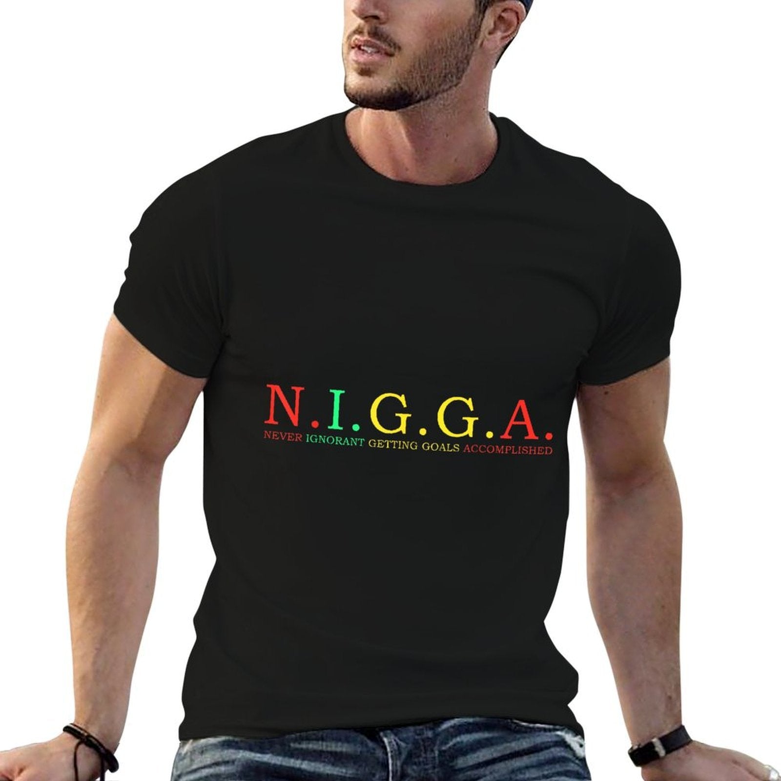 N.I.G.G.A Never Ignorant Getting Goals Accomplished  Breathable T-Shirt