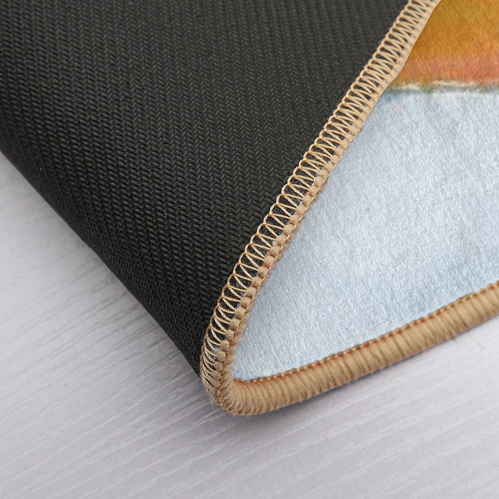 Bold Terrain Vivid Landscape  Fade-Resistant Bath Mat
