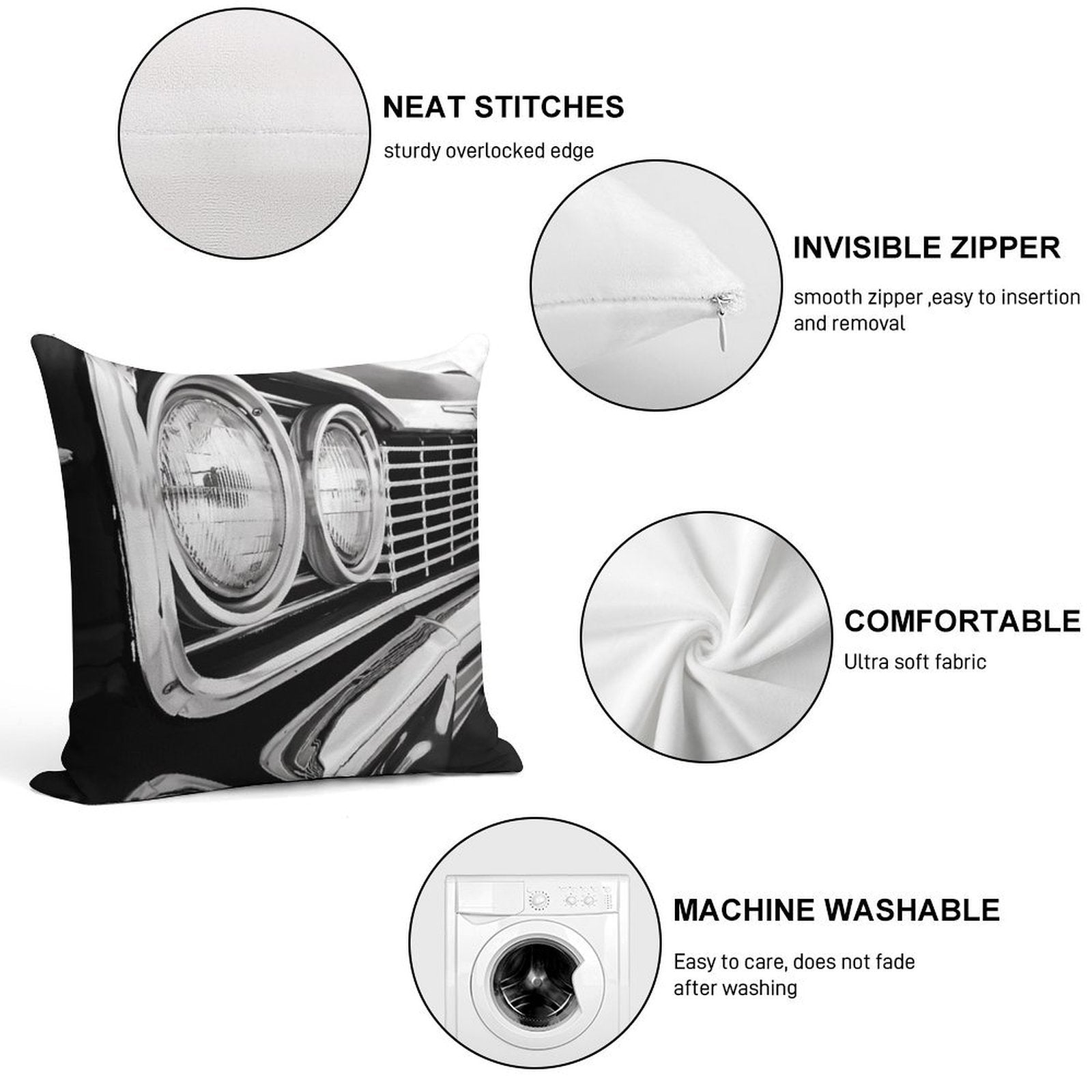 Baby Soft High-Density Material Throw Pillow