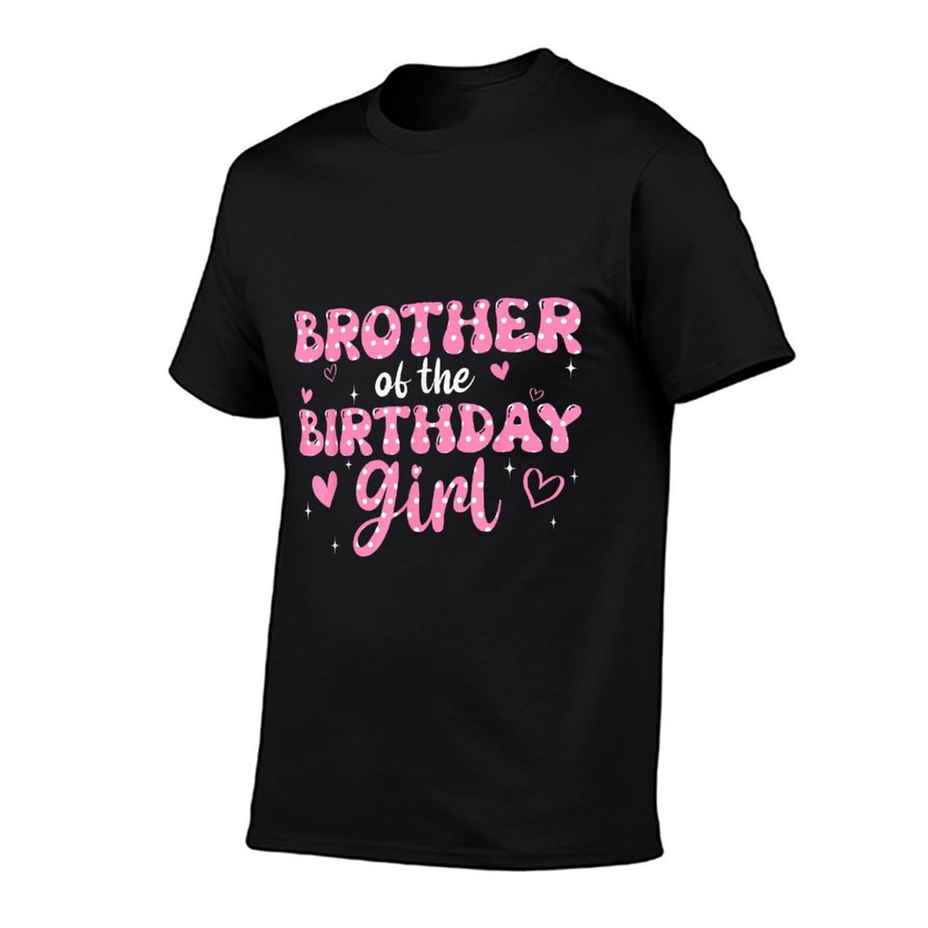 Brother Of The Birthday Pink Girl Matching Family  Versatile T-Shirt