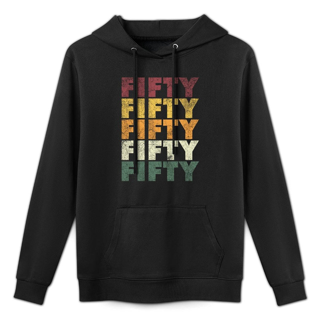 Fifty Retro 1971 50th Birthday Gift Classic 50 Years Old Relaxed Fit Hoodie