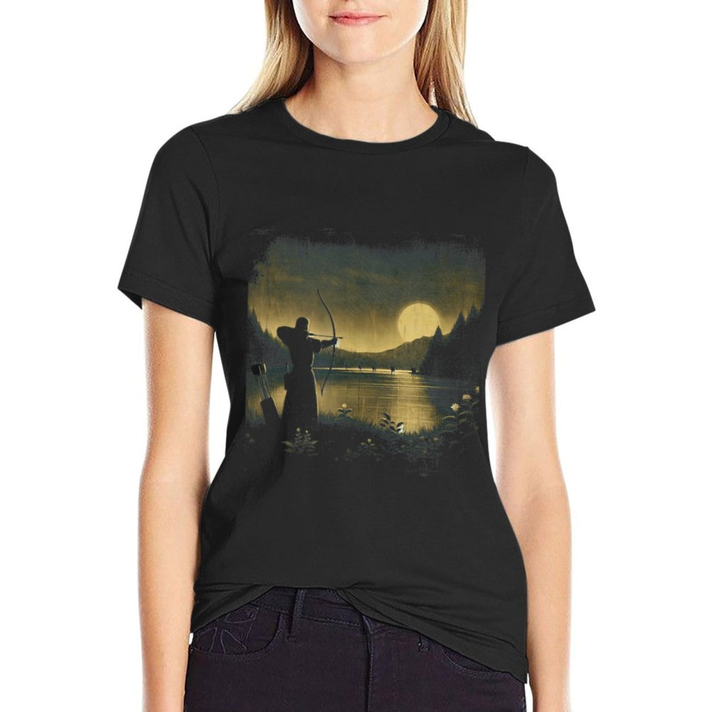 Archery in Twilight  Tagless Design T-Shirt