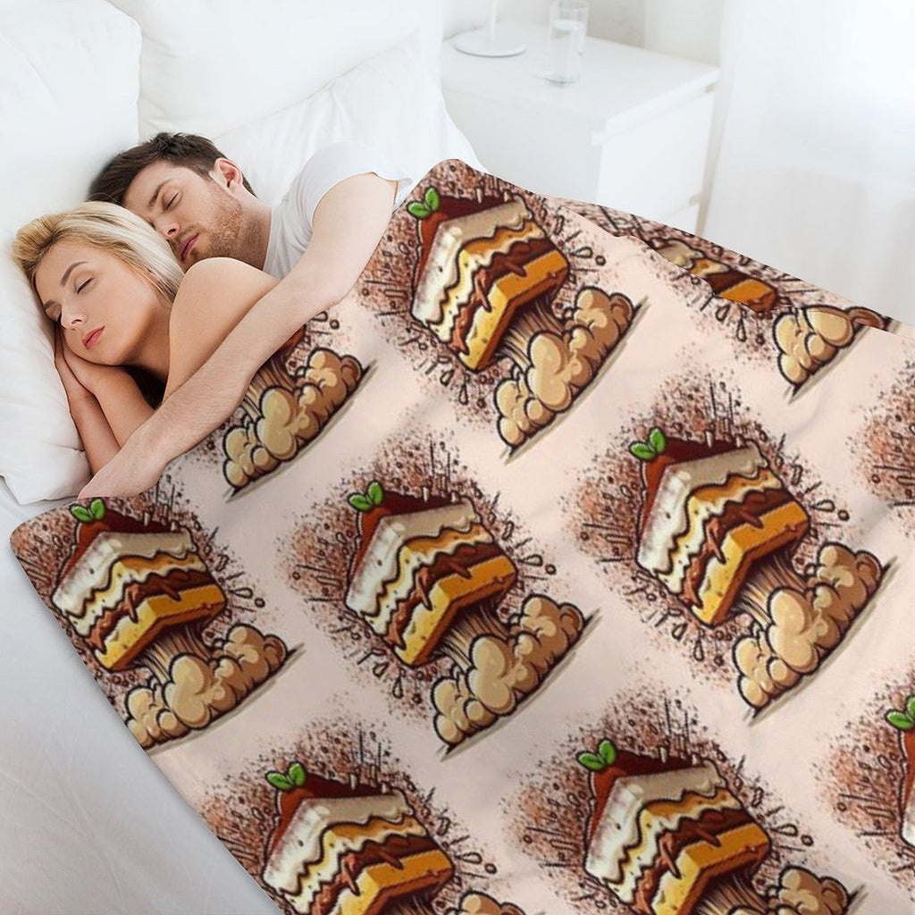 Exploding Tiramisu Multi-functional Throw Blanket