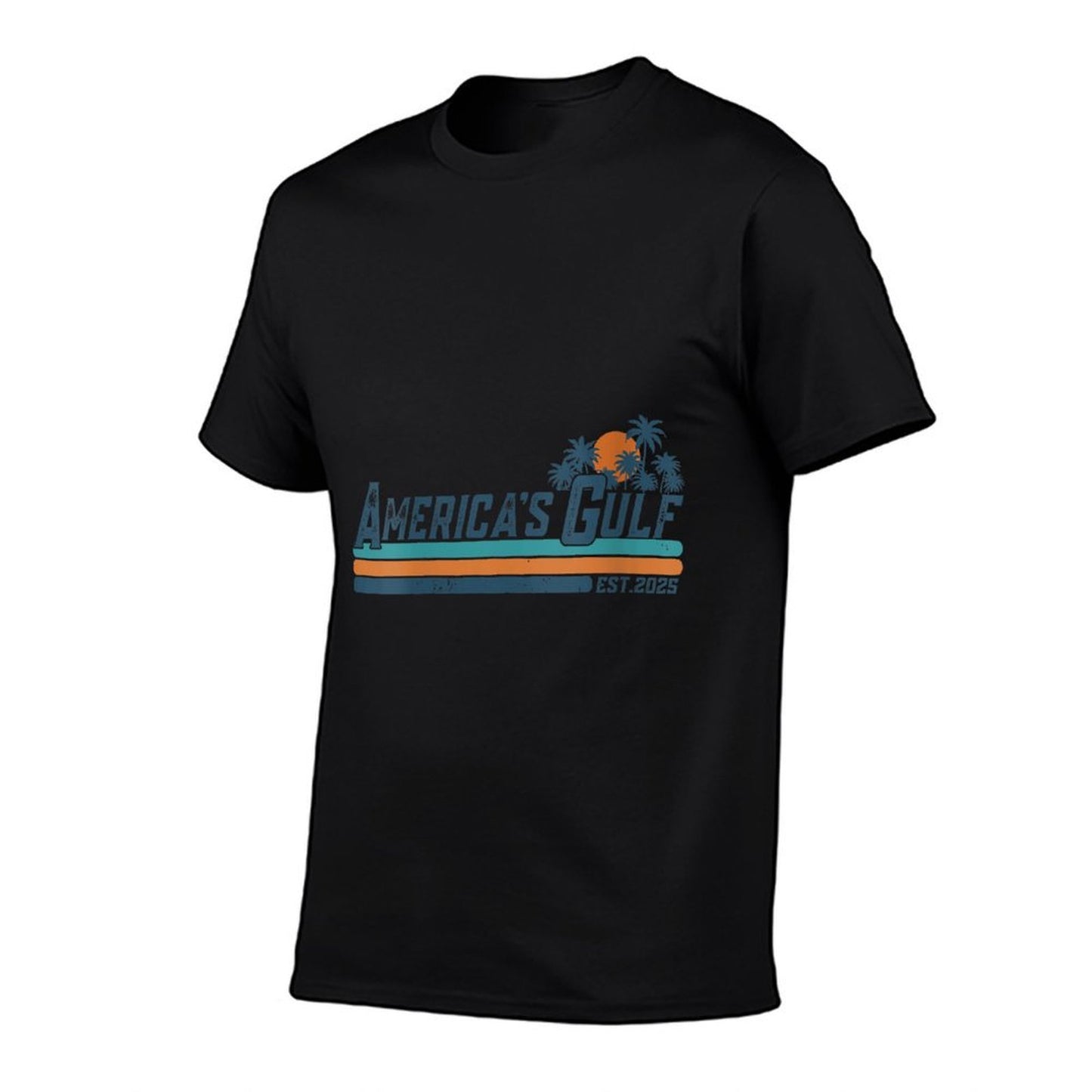 Womens America's Gulf Est 2025 Retro Vintage Gulf Mexico  Breathable T-Shirt