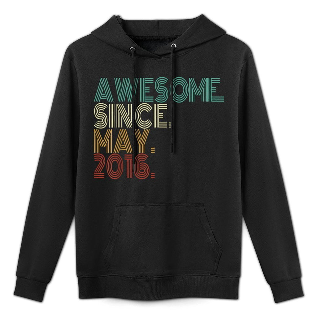 9 Years Old Awesome Since May 2016 9th Birthday Customizable Surface Hoodie