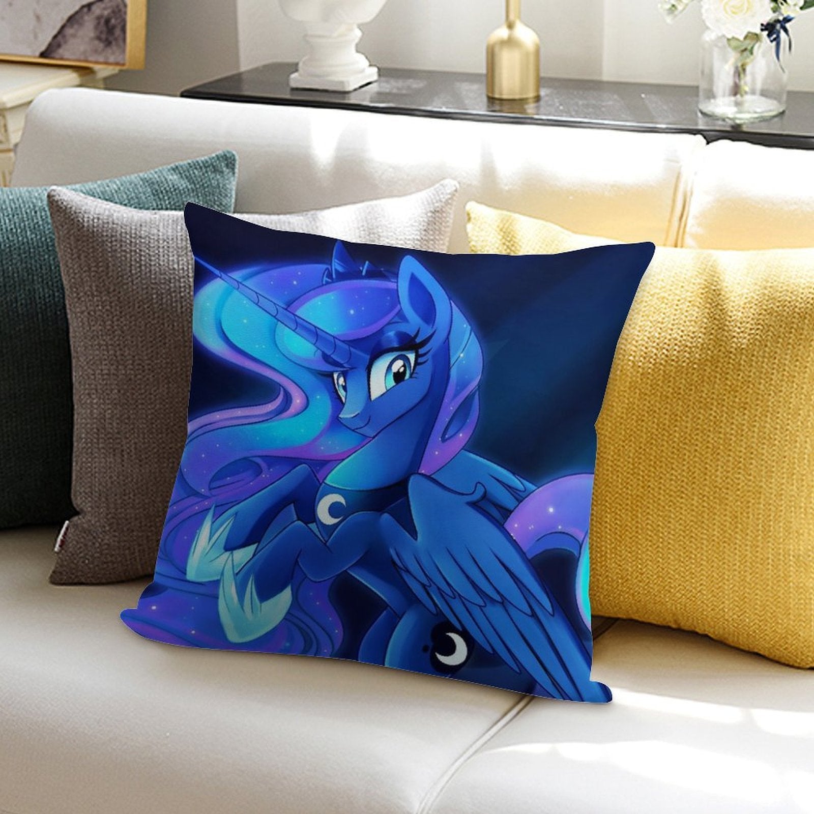 Princess Luna Soft Anti-Pilling Throw Pillow