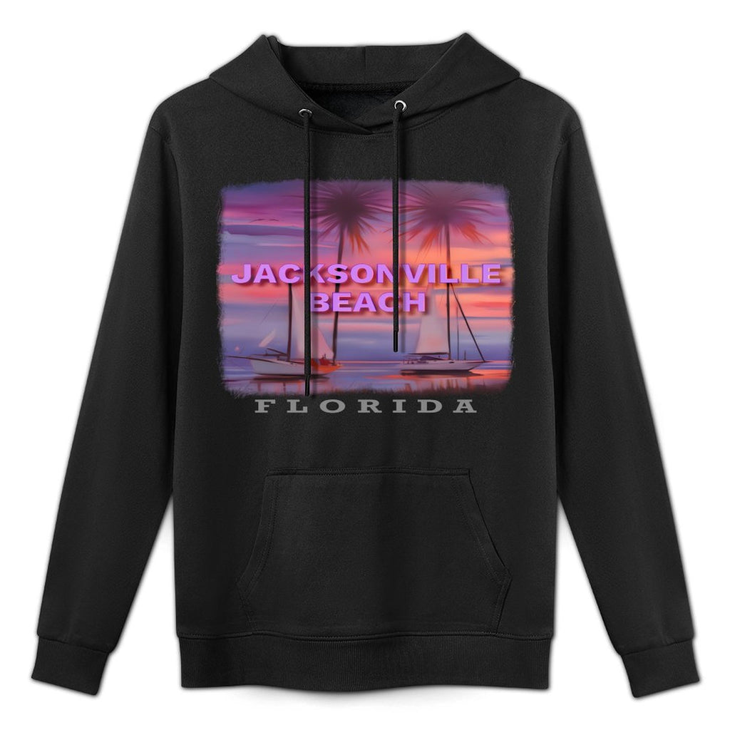 Jacksonville Beach Florida FL Nautical Twilight SD607 Machine Washable Hoodie
