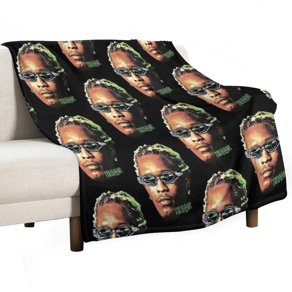 Young Thug Rapper Vintage Quick-dry Throw Blanket