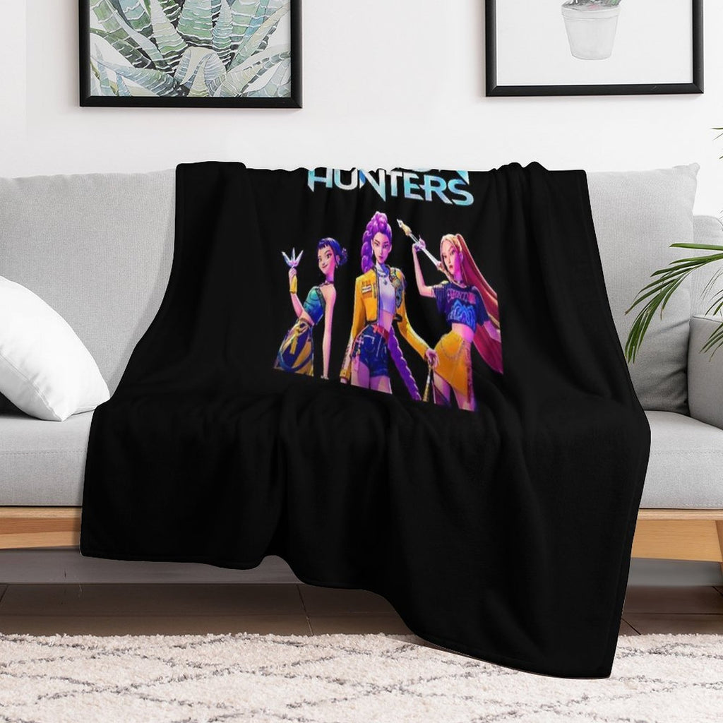 KPOP Demon Hunters Easy Care Throw Blanket