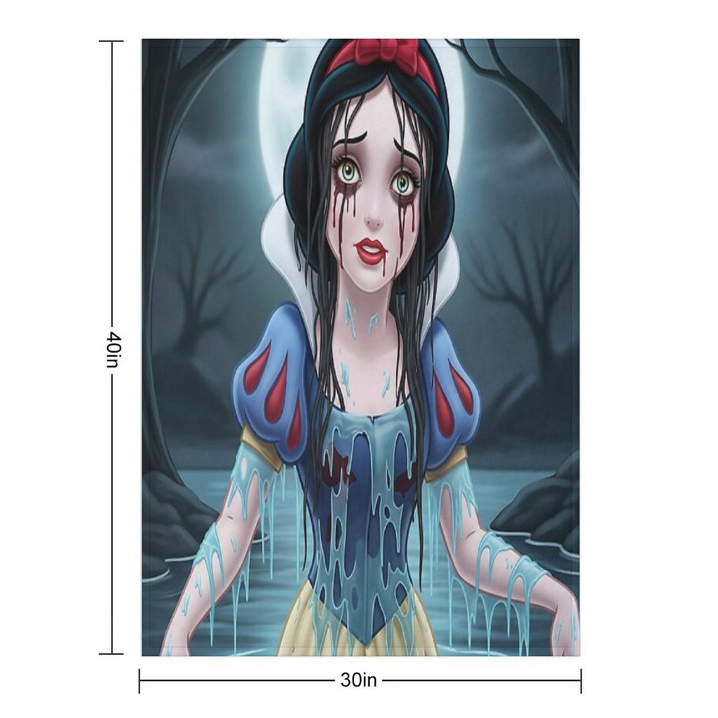 The Weeping Woman of The White Woods Travel-friendly Throw Blanket