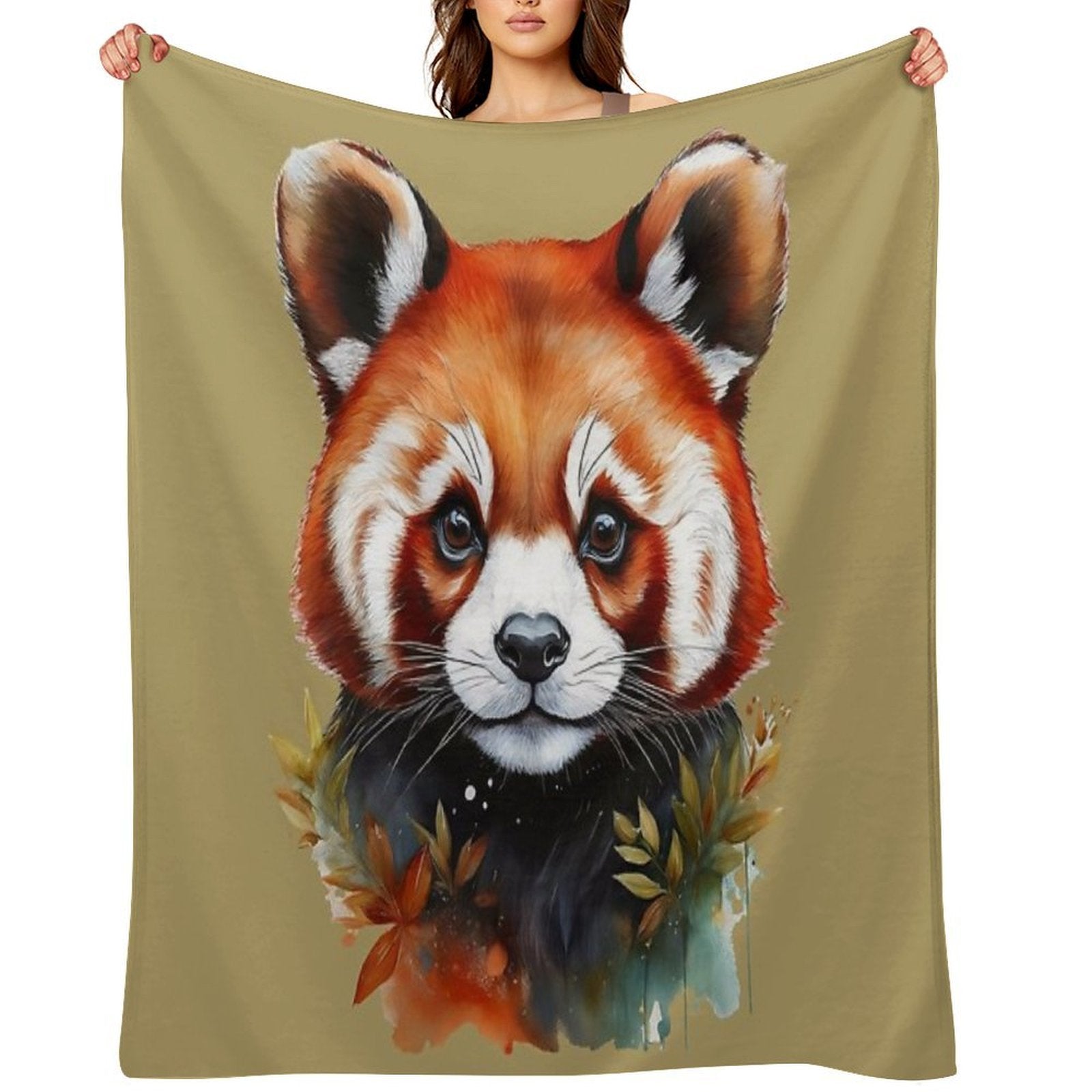 Red Panda - MY ZOO Collection Travel-friendly Throw Blanket