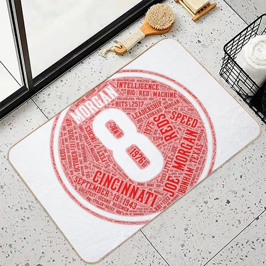 Joe Morgan #8 - The Icon Collection  Stain-Proof Bath Mat