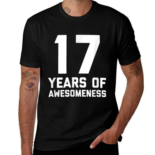 17th Birthday Gift Age 17 Year Old Boy Girl Seventeen  Soft T-Shirt
