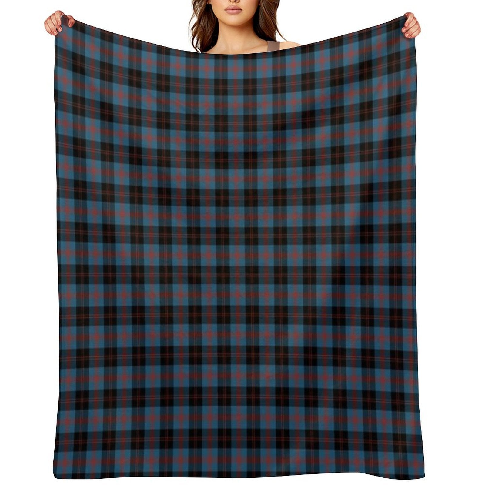 Angus Scotland District Tartan Easy Care Throw Blanket