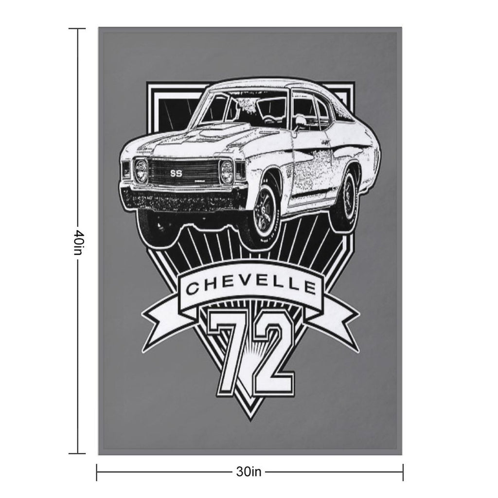 1972 Chevelle Shrink-resistant Throw Blanket