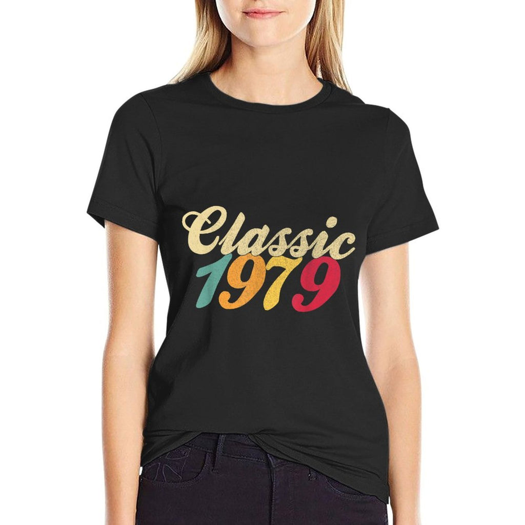 40th Birthday Gifts 1979 Funny Retro 40 Mens Womens Classic  Quick-drying T-Shirt