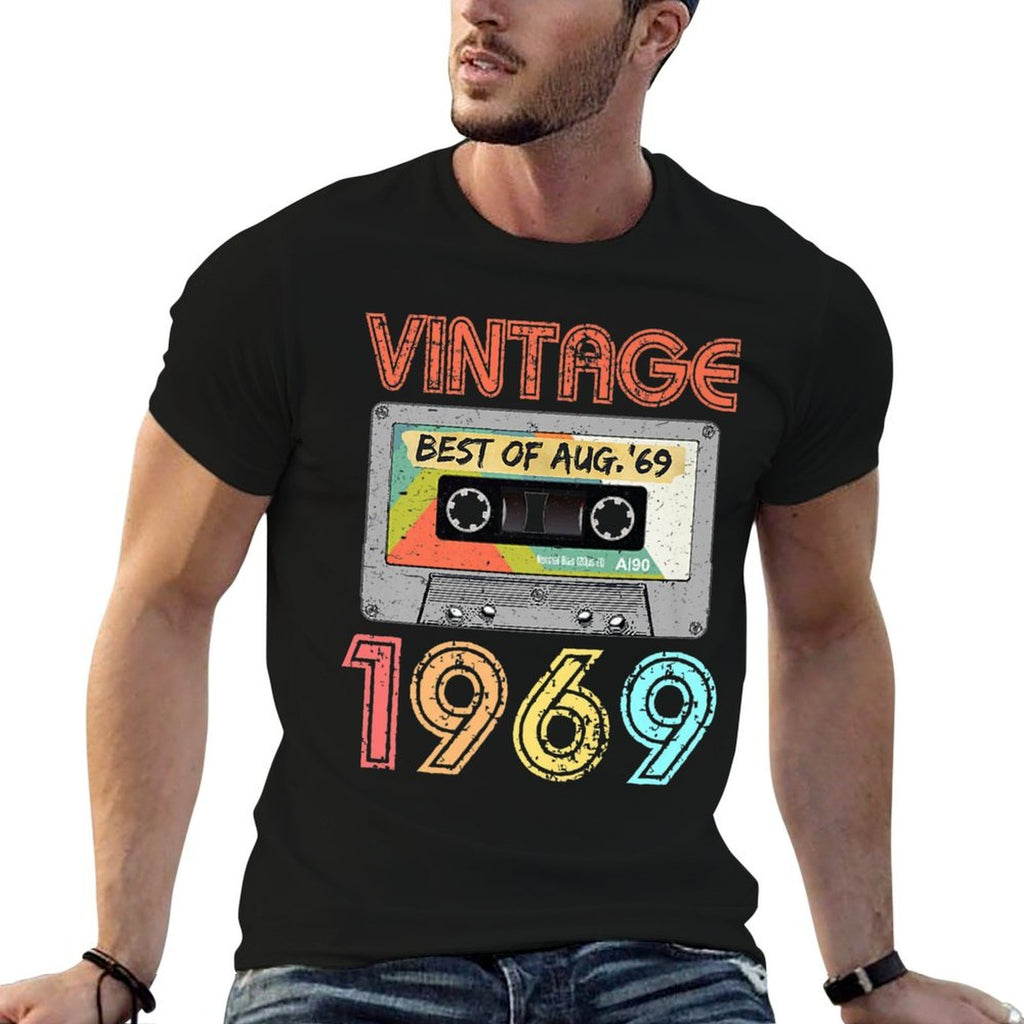August 1969 50th Birthday Retro Vintage 1969 Birthday Premium  Versatile T-Shirt