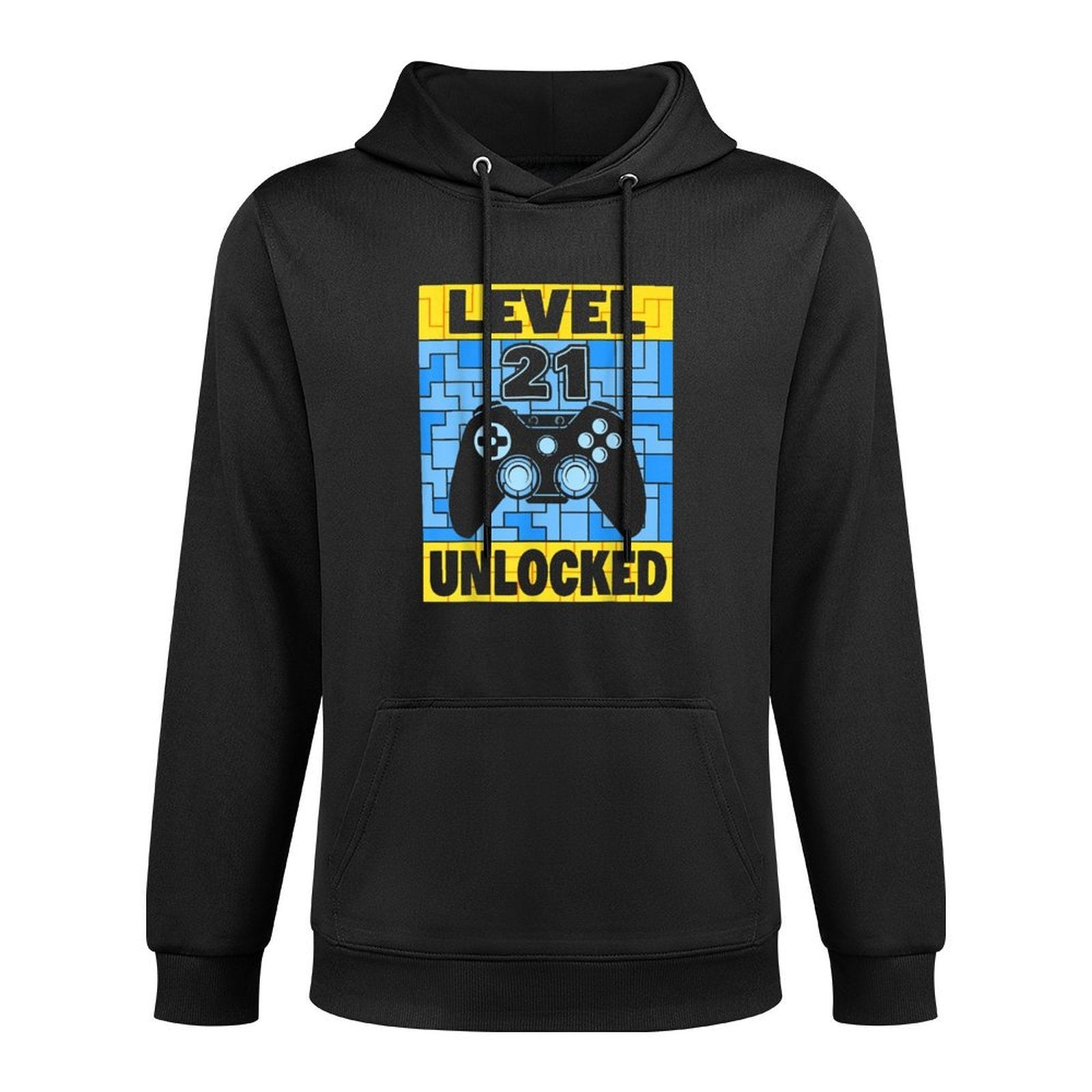 Level 21 Unlocked Gamer Video Game Player 21st Birthday Durable Construction Hoodie