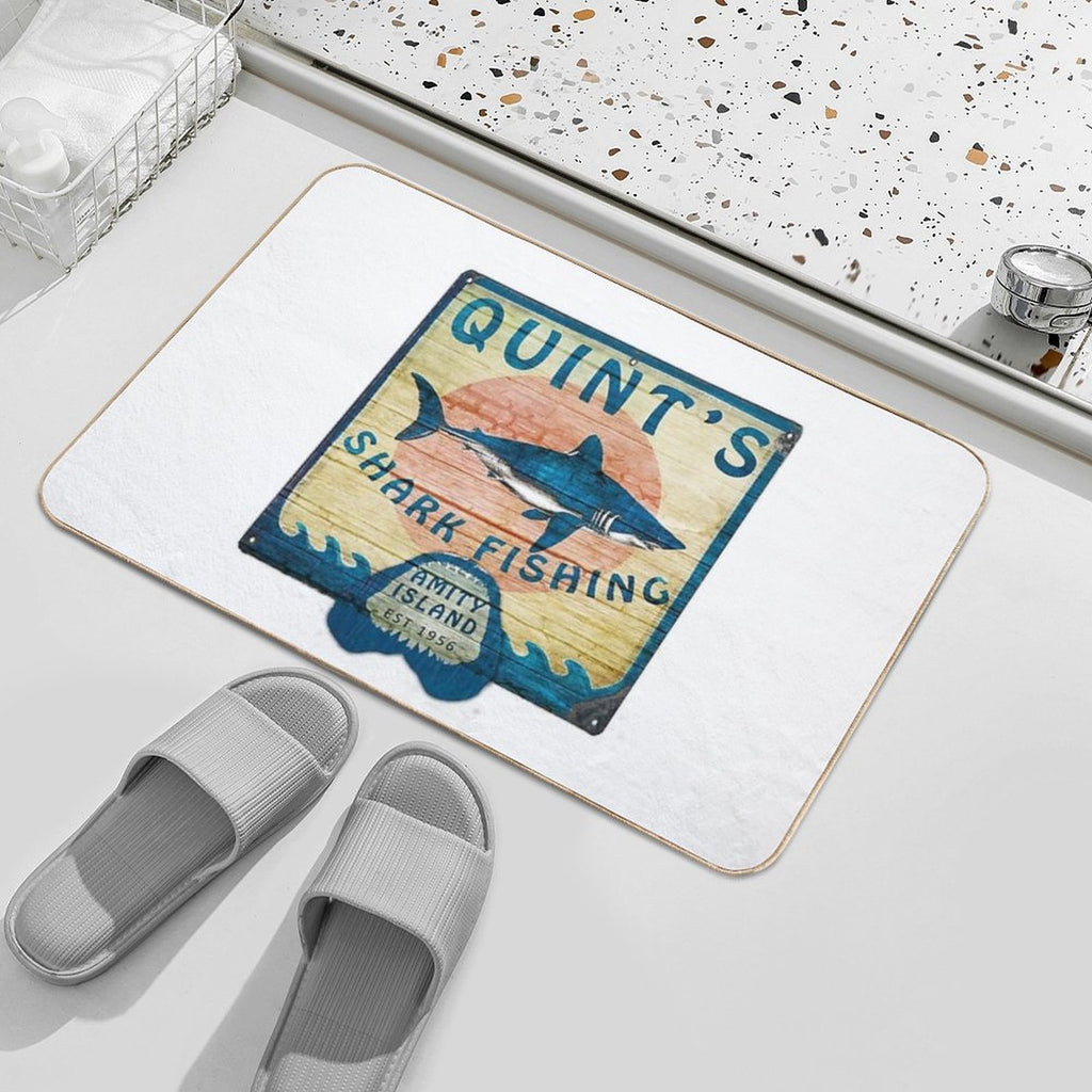 Quint's Shark Fishing  Anti-Trip Bath Mat