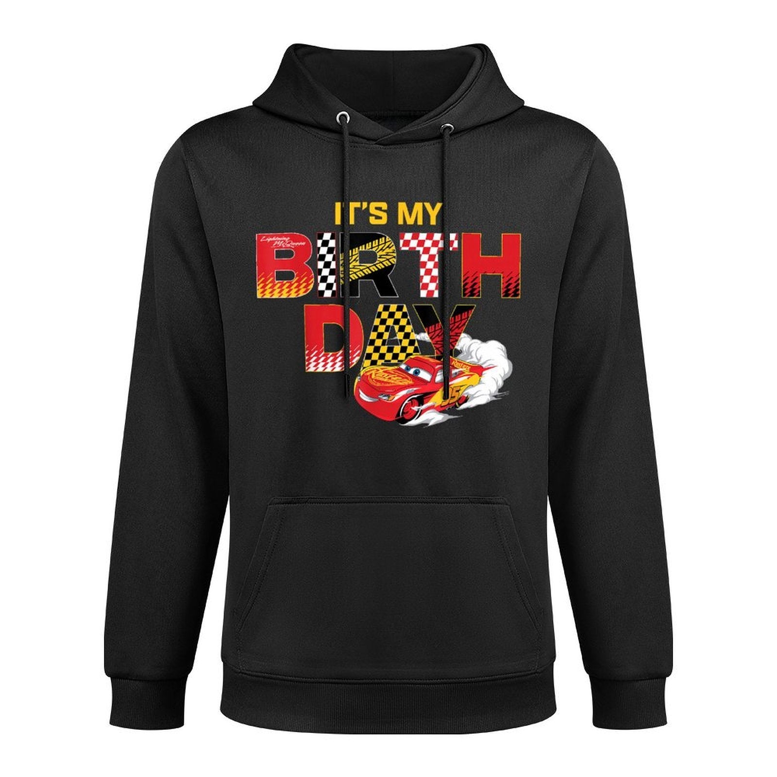 Disney  Pixars Cars “Its My Birthday” Lightning McQueen Customizable Surface Hoodie