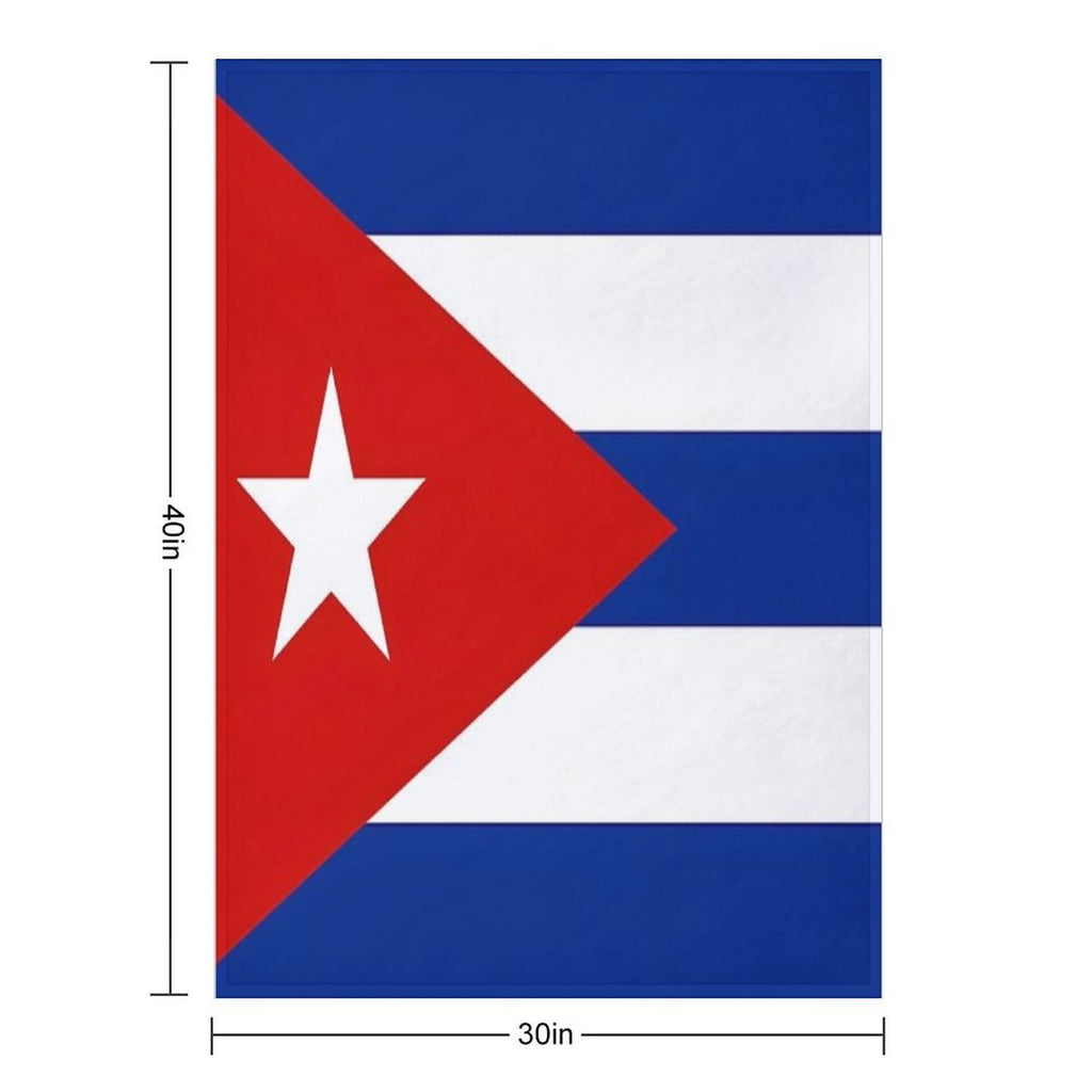 Cuban Flag Durable Throw Blanket