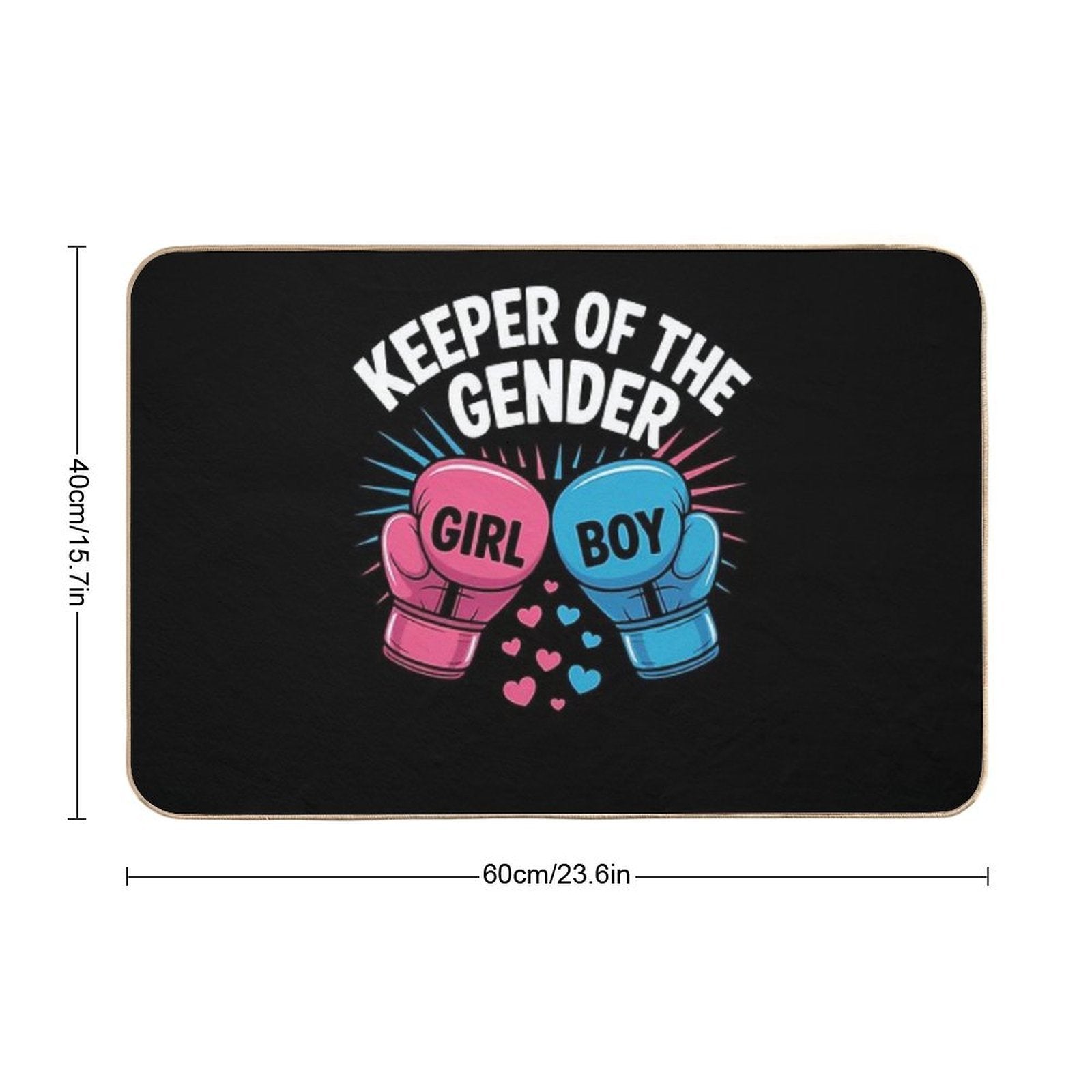 Gender Reveal Party Keeper Of Gender Boxing Pink Or Blue  Rapid-Drying Bath Mat
