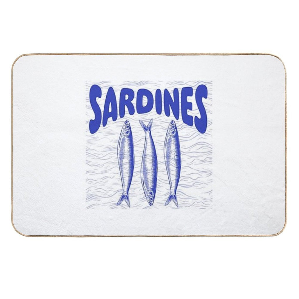 Portuguese Sardines  Odorless Bath Mat