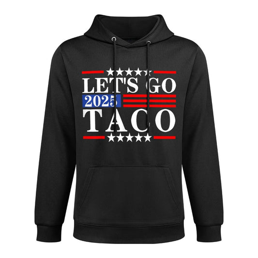 Taco Trump Trump Always Chickens Out Lets Go Taco Shape Retention Hoodie