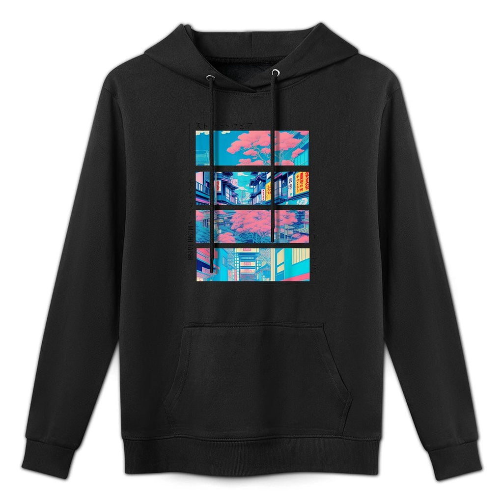 Retro Lofi Tokyo Japanese Streetwear Aesthetic Graphic Shape Retention Hoodie