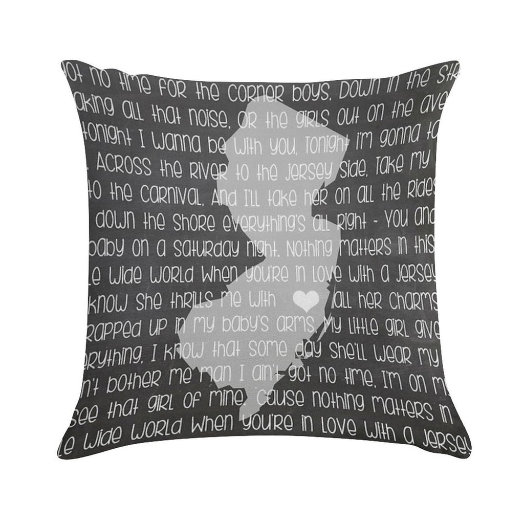 Jersey Girl Soft Reinforced Edging Throw Pillow
