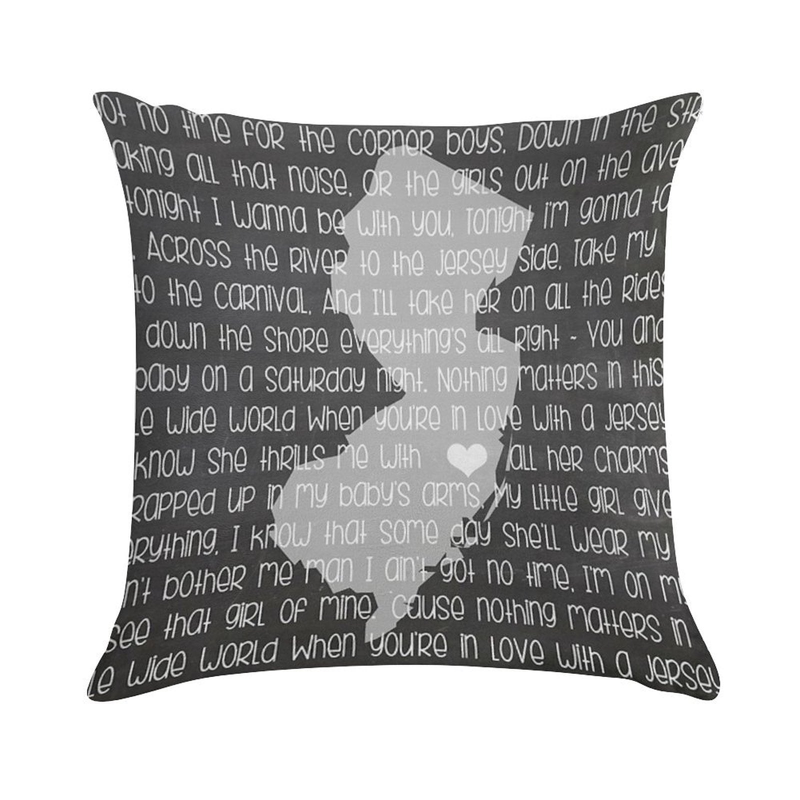 Jersey Girl Soft Reinforced Edging Throw Pillow