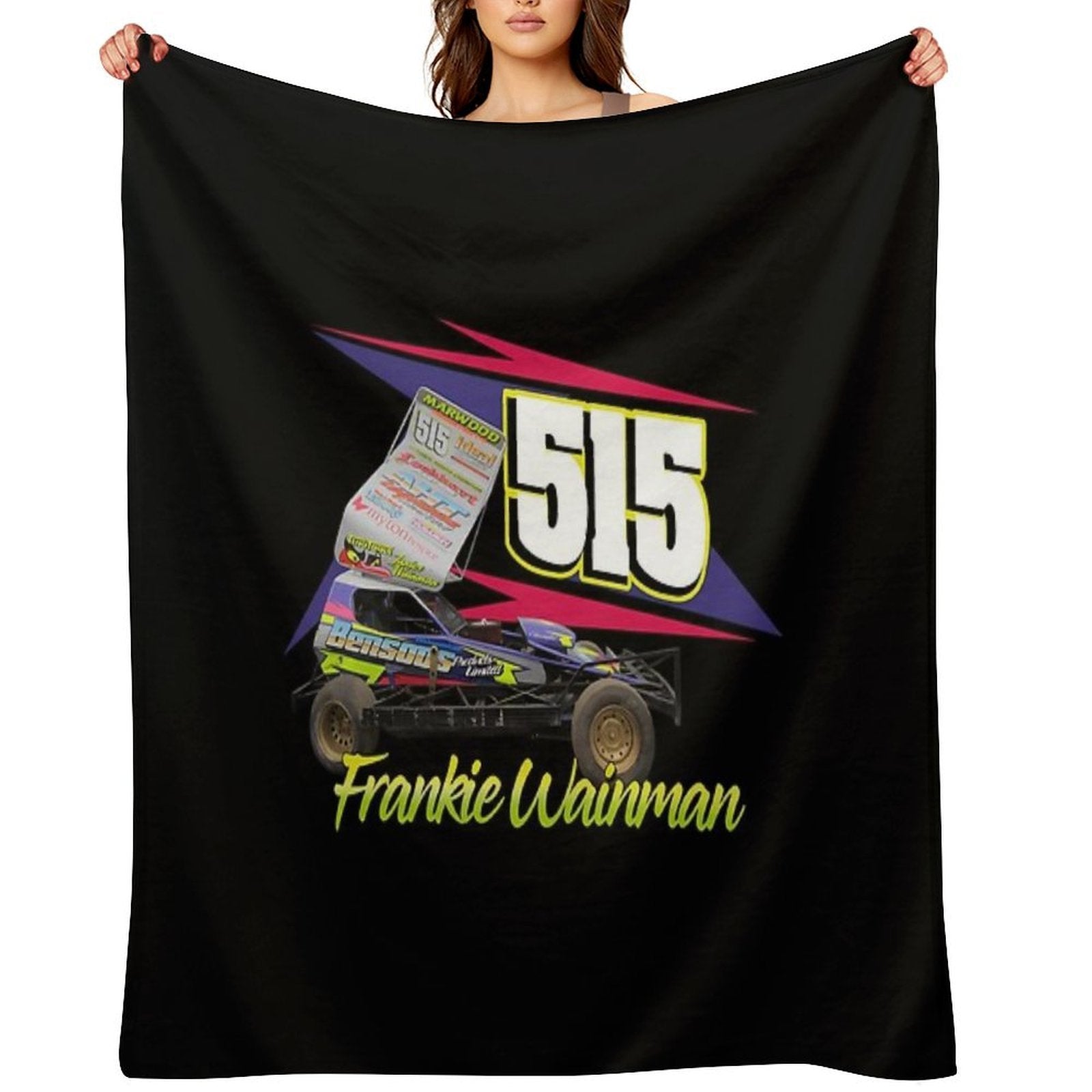 515 Frankie Wainman Brisca F1 2019 Wrinkle-free Throw Blanket