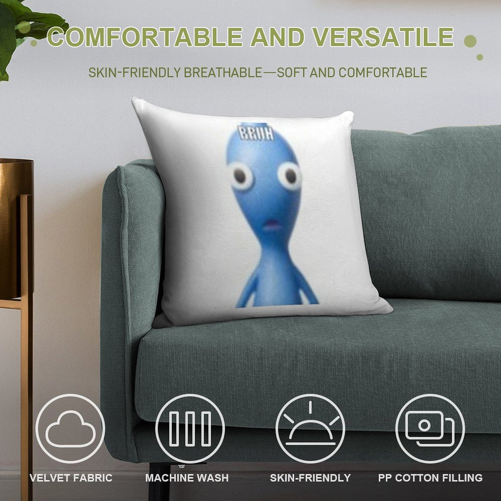 BRUH Pikmin 2 Soft Gift Ready Throw Pillow