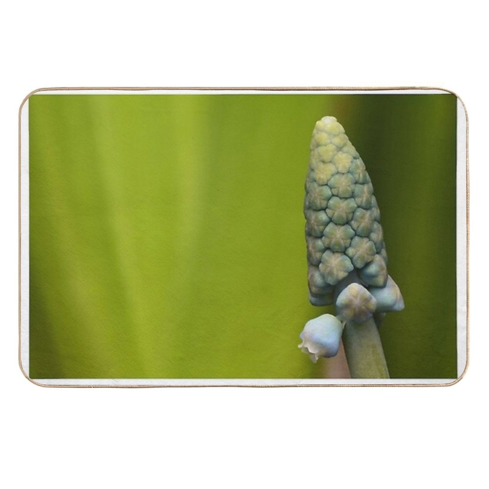 Grape Hyacinth Macro – Geometric Nature  Fade-Resistant Bath Mat