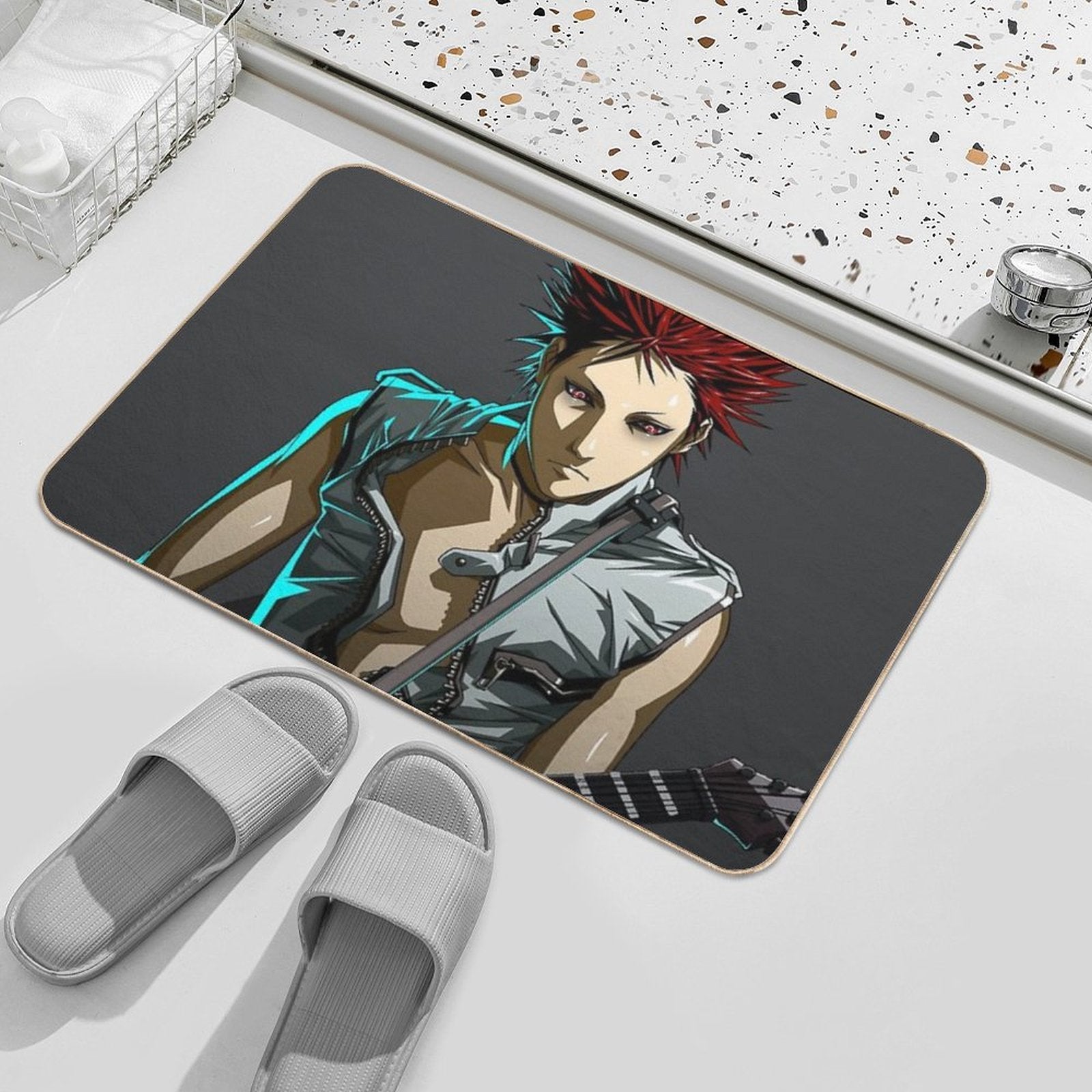 Shred The Stars  Repositionable Bath Mat