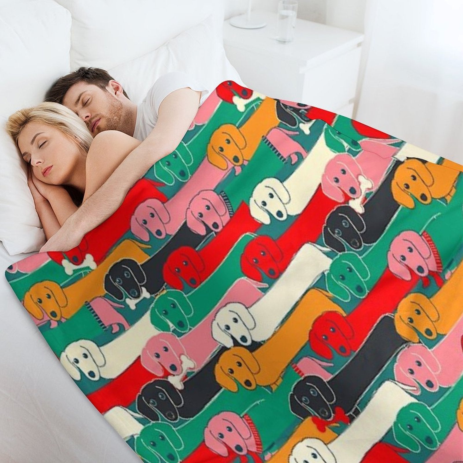 Dogs Pattern All-season Throw Blanket