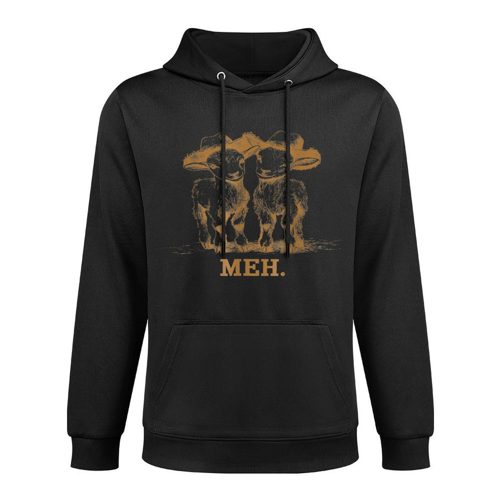 Meh Goat Meme Farm Animal Funny Farmer Animals Lover Layering Staple Hoodie