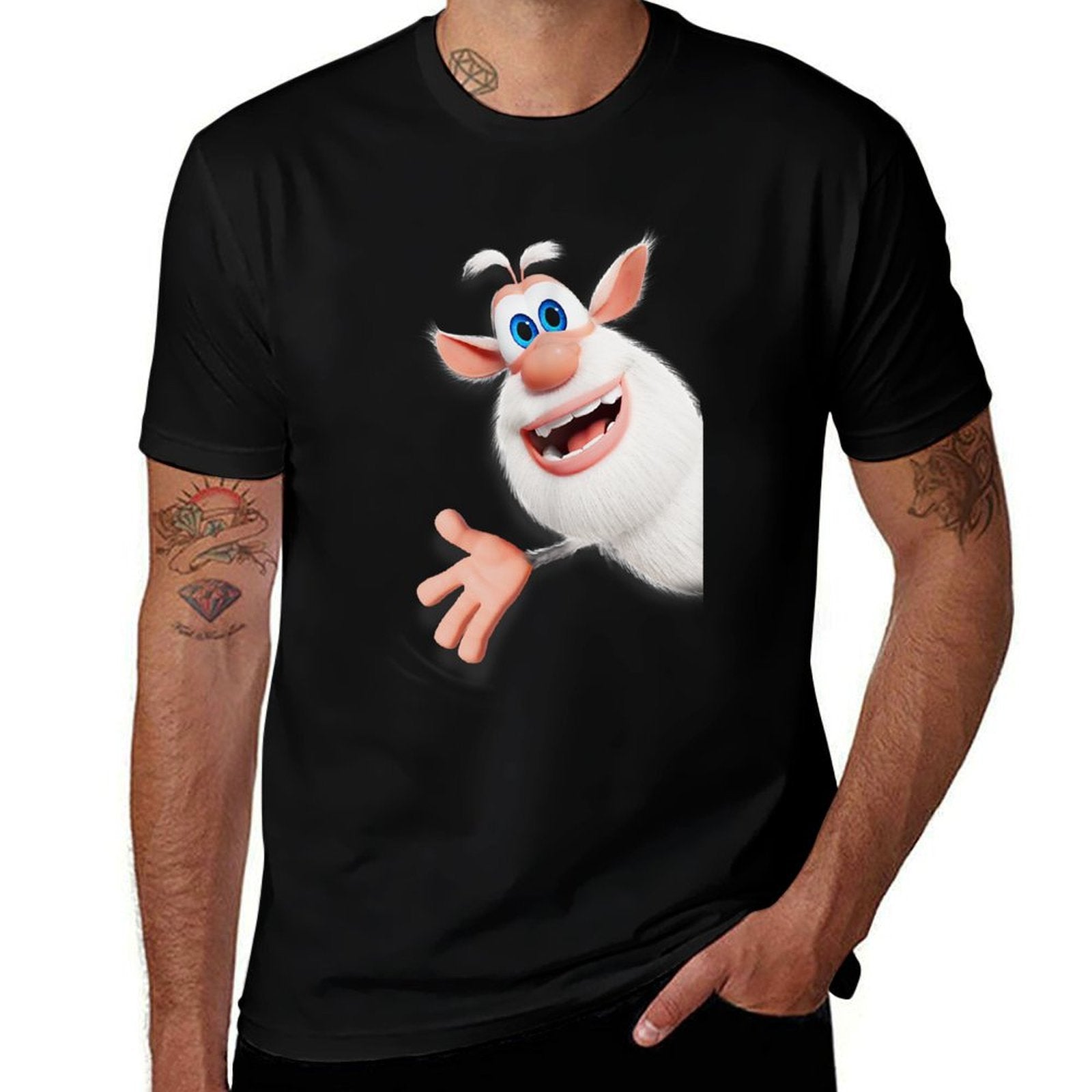 Booba Cartoon Character Merch  Breathable T-Shirt