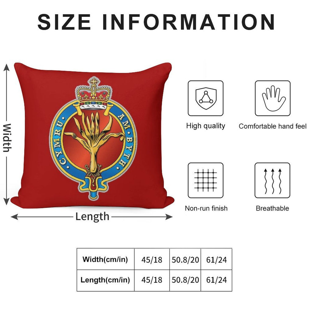 WELSH GUARDS Soft High-Density Material Throw Pillow