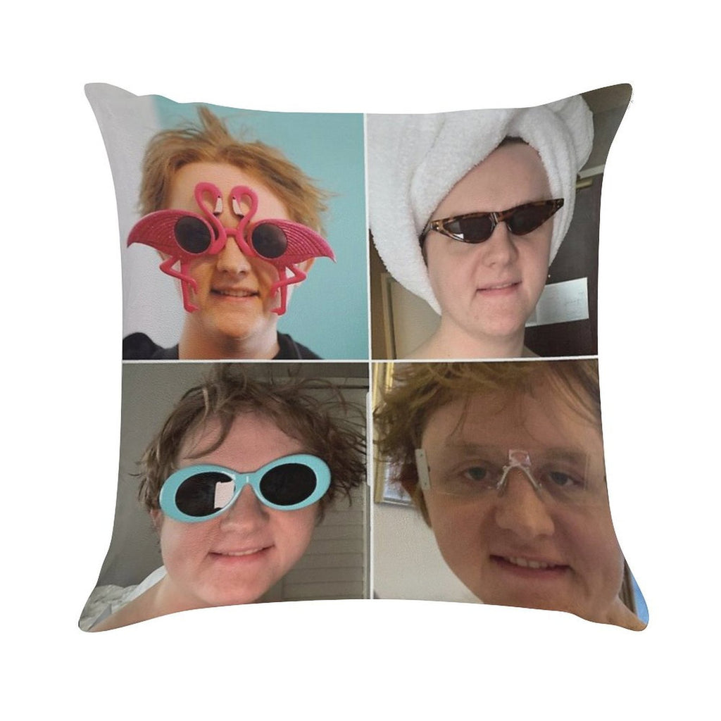 Lewis Capaldi Collage Soft Ultra-Soft Texture Throw Pillow