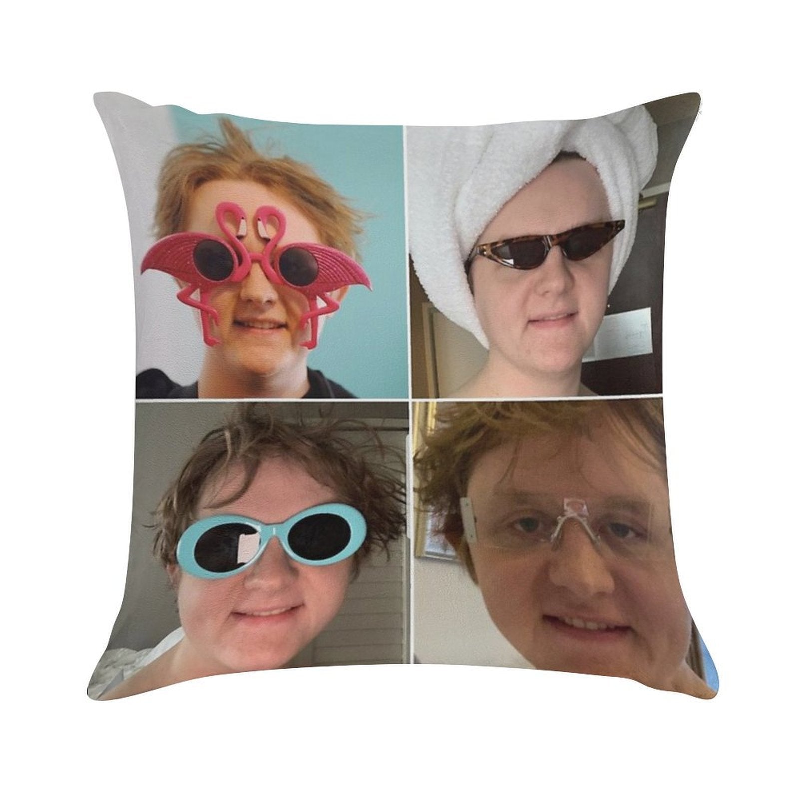 Lewis Capaldi Collage Soft Ultra-Soft Texture Throw Pillow